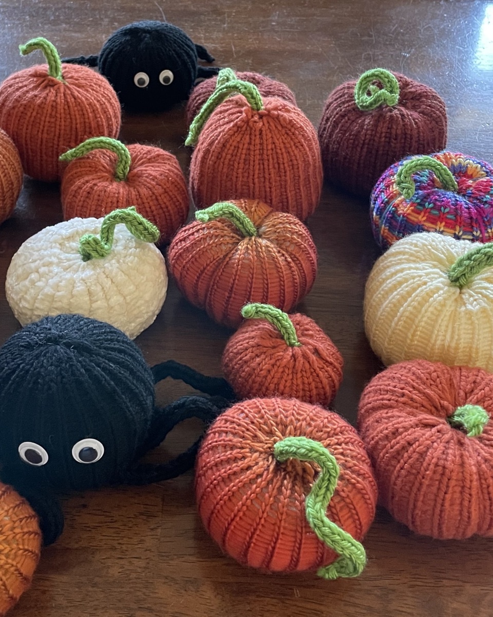 Knit Pumpkin & Spider Collection
