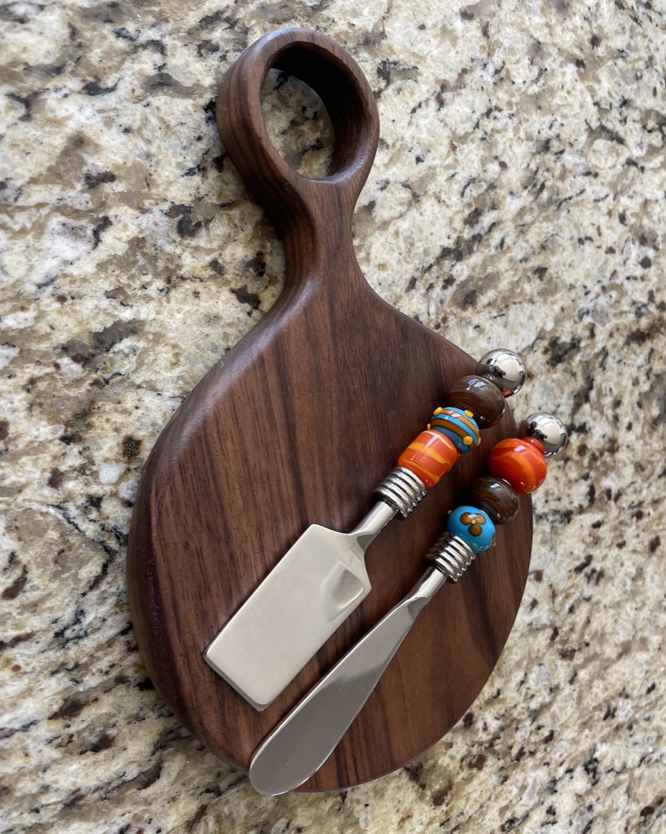 Handcrafted walnut woodwork