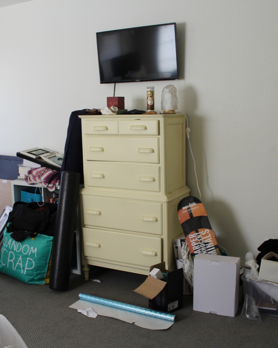 Guest Room, another angle, before organizing