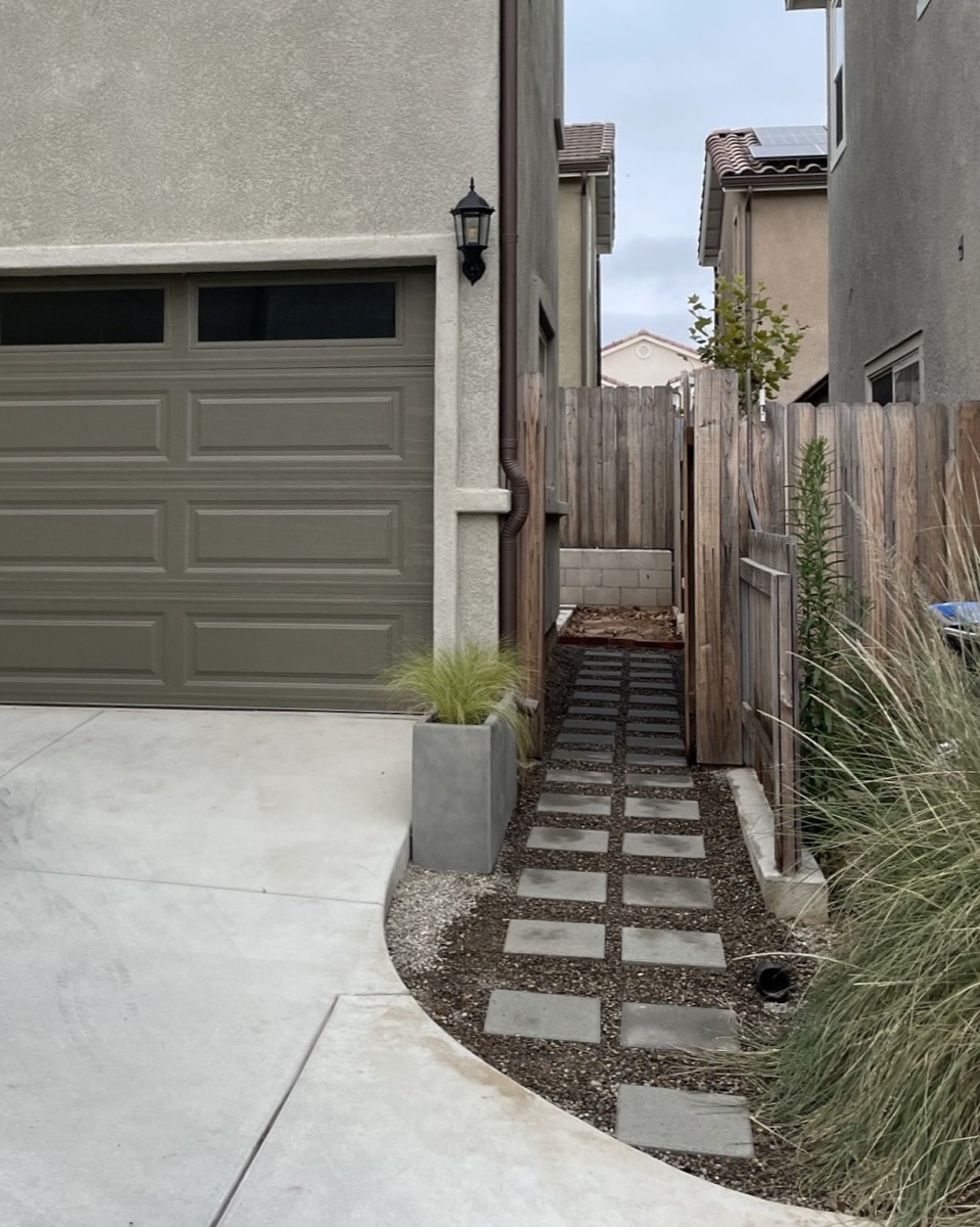 Side Yard after organizing