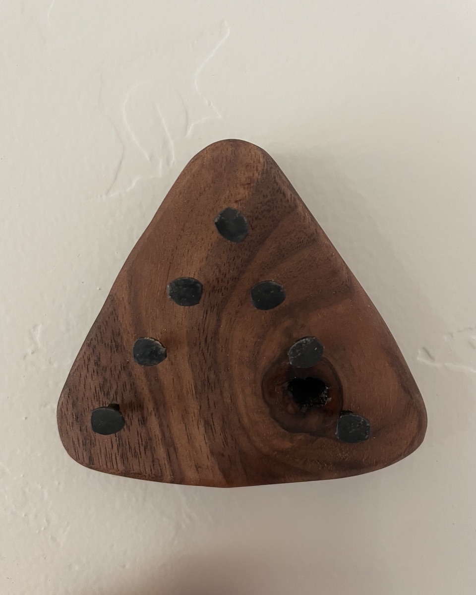 Walnut Necklace Hanger