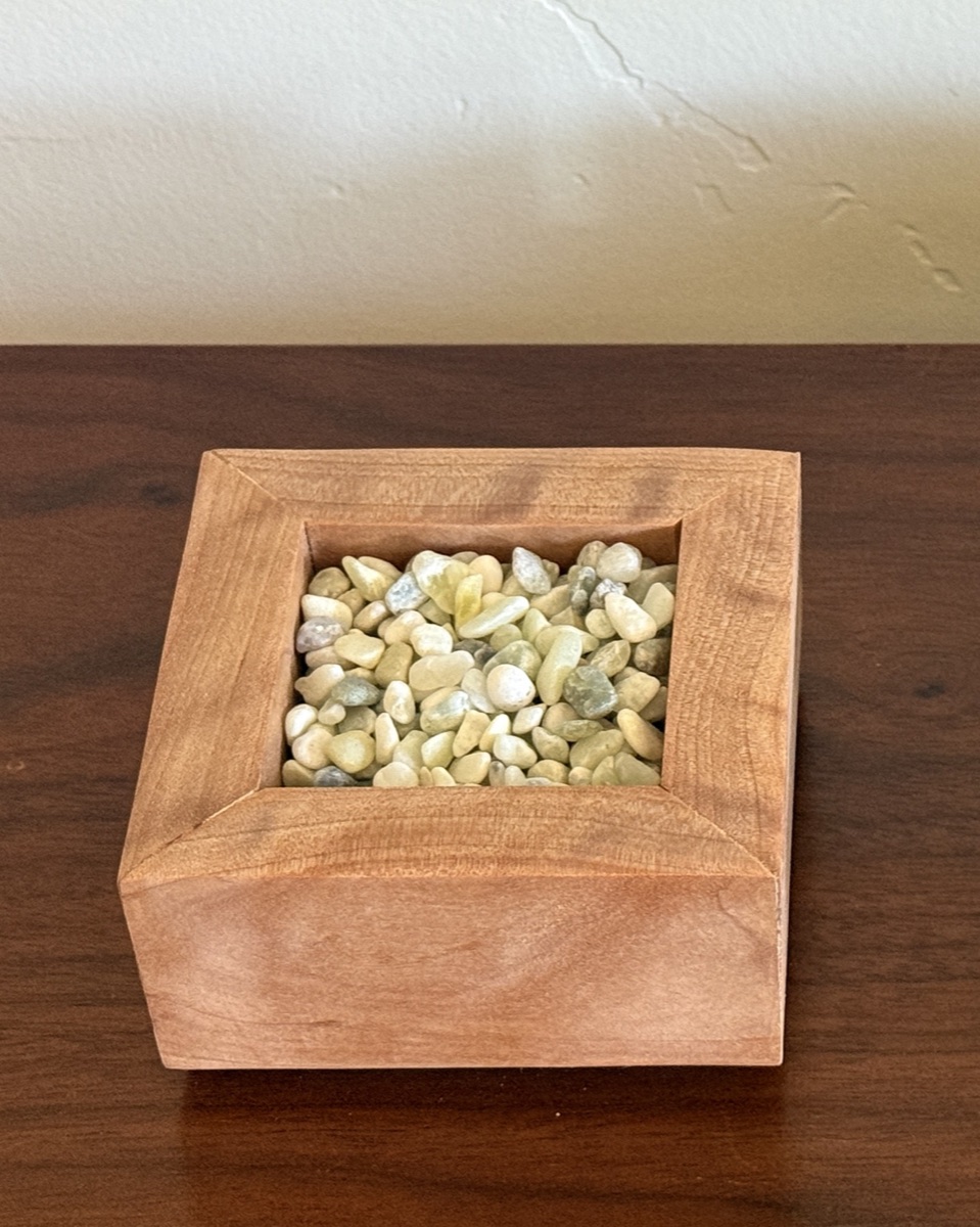 Square Wood Pot